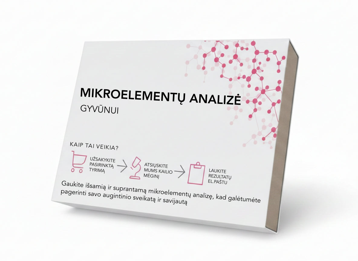 Mikroelementų analizė Jūsų augintiniui