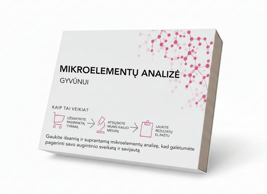 Mikroelementų analizė Jūsų augintiniui
