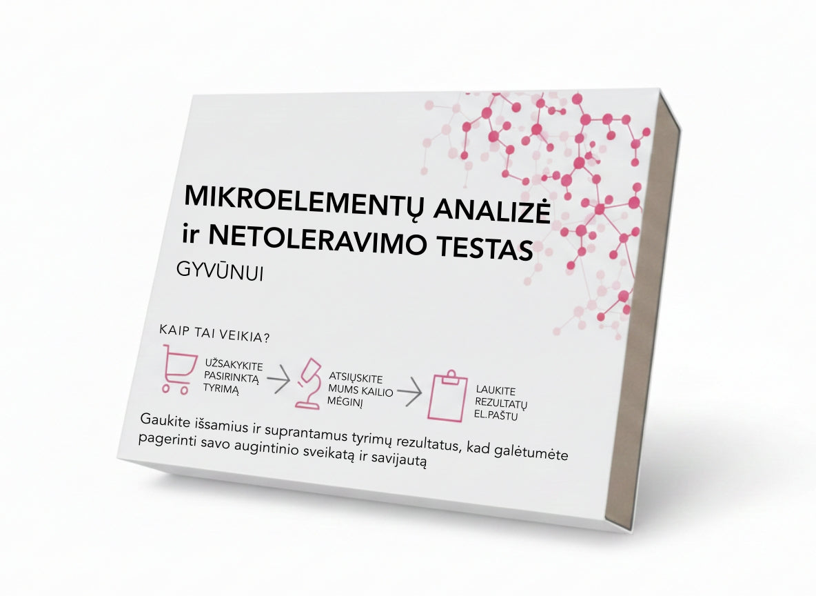 Mikroelementų analizė ir netoleravimo testas Jūsų augintiniui